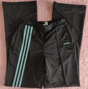 Adidas Athletic Striped Bootleg Pants Size S